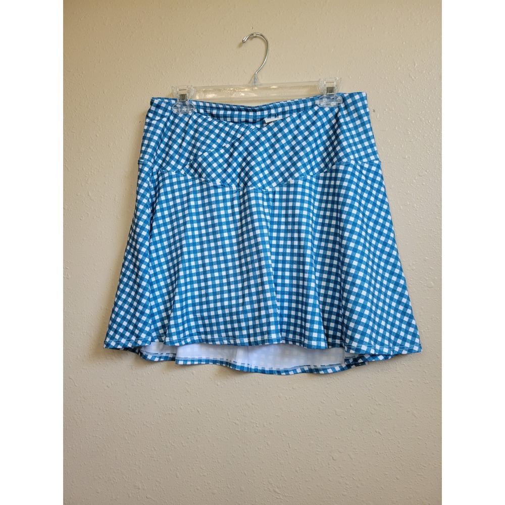Kyodan Blue Gingham Athletic Skort Womens XL Tennis Golf Pickleball Skirt